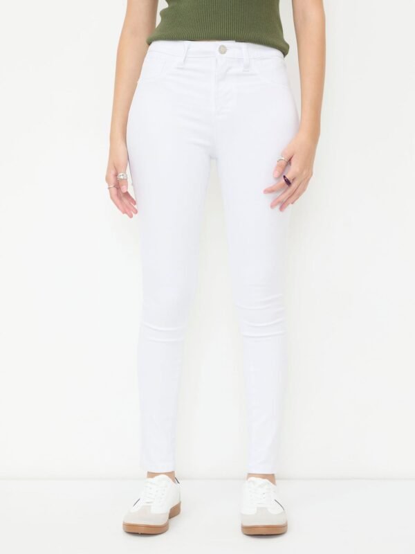 Jeans Skinny Push Up Blanco
