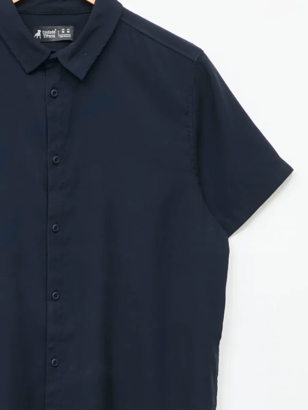 Camisa Manga Corta Azul - Imagen 2