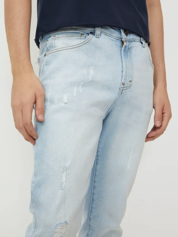 Jeans Slim Azul Claro - Imagen 3