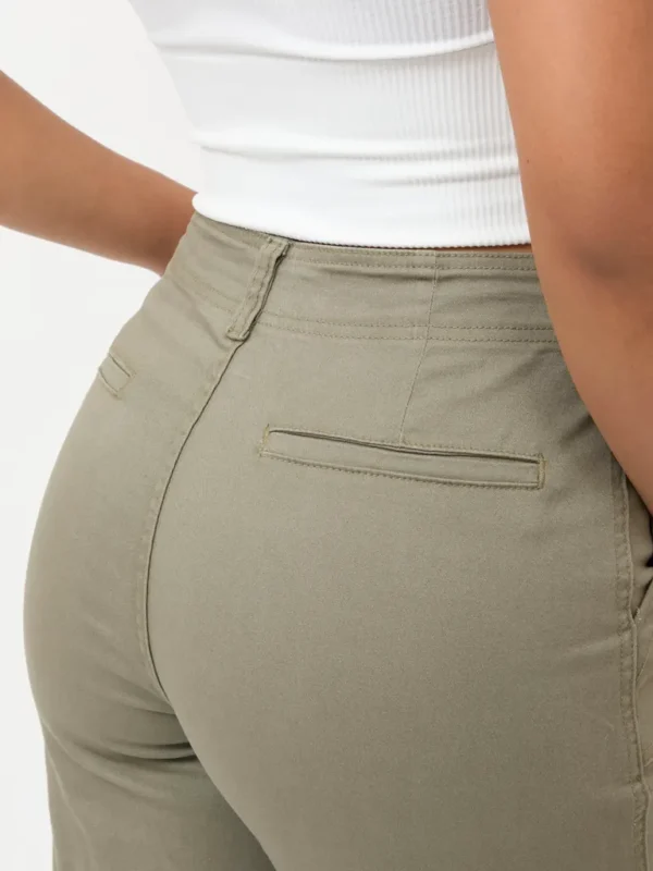 Pantalón Cargo Recto Olivo - Imagen 2