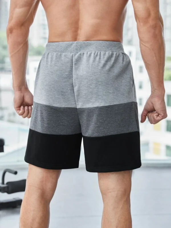 Shorts deportivos de hombre con cordón y cintura - Imagen 3