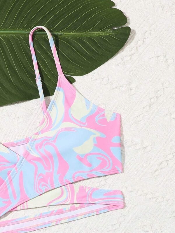 Conjunto de bikini con estampado de playa para adolescentes - Imagen 2