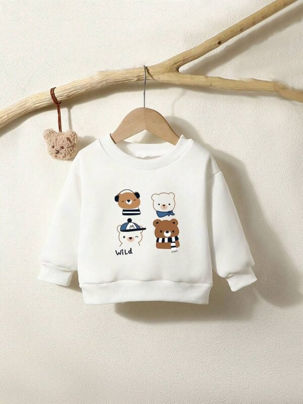 Sudadera con estampado de dibujos animados para bebé niño