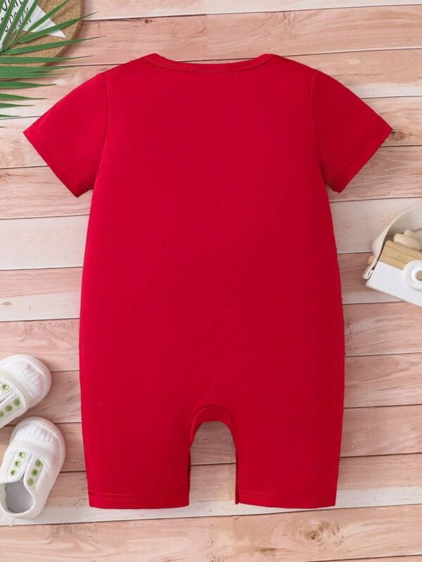 Body de manga corta estampado de mono para bebé niño - Imagen 3