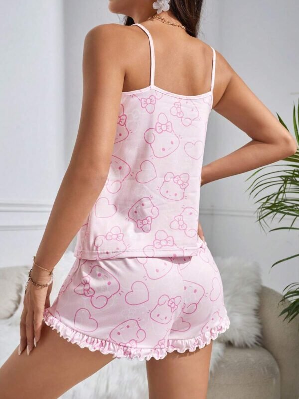 Pijama de mujeres con patrón de conejo de caricatura - Imagen 3