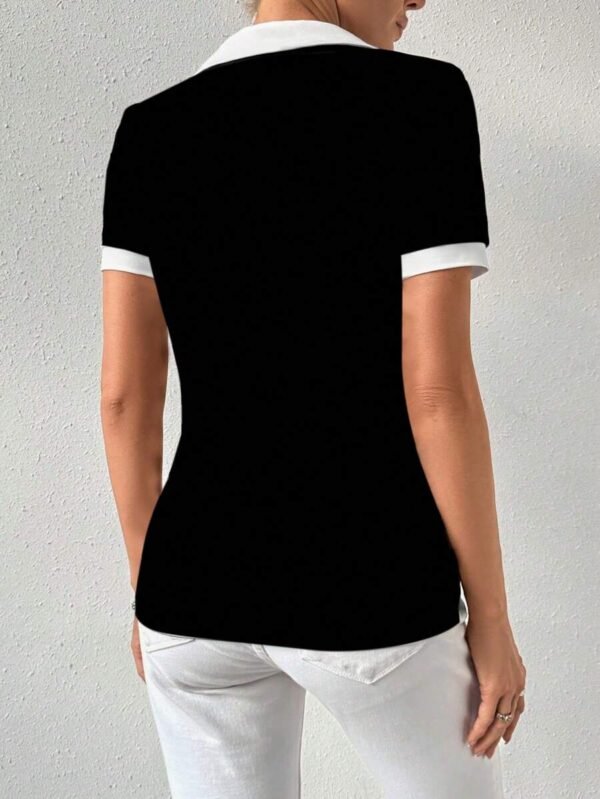 Camiseta casual con cuello y manga corta - Imagen 3