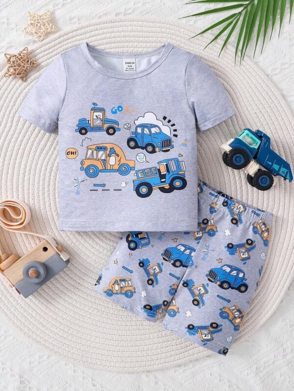 Conjunto de ropa de casa de verano para bebé niño