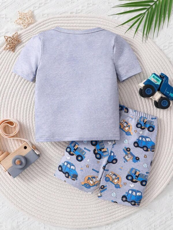 Conjunto de ropa de casa de verano para bebé niño - Imagen 3