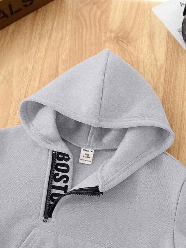 Sudadera con capucha con impresión para bebé niño - Imagen 2