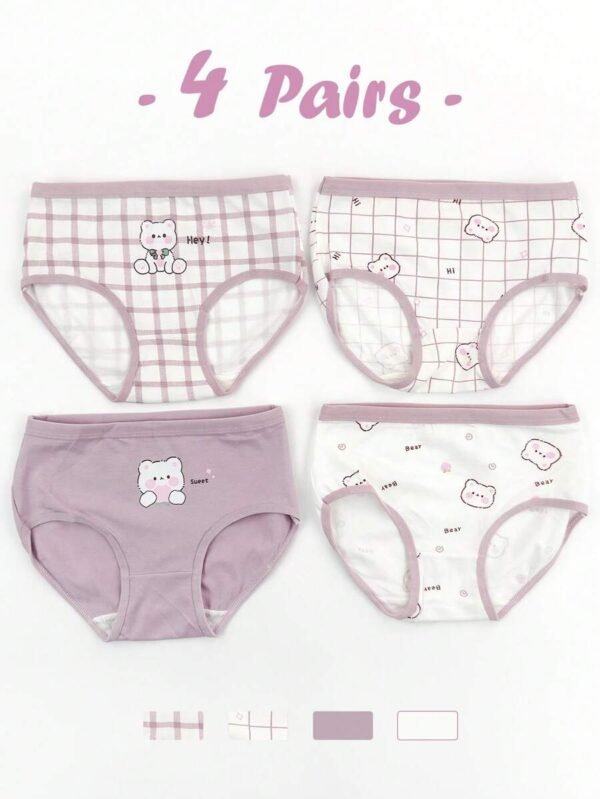 4 piezas Ropa interior para niñas - Imagen 3