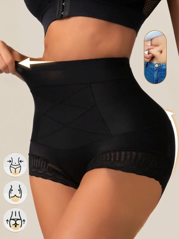 Pantis de cintura alta sin costuras con control de abdomen - Imagen 2