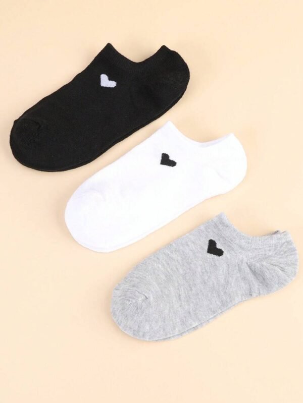 6 pares de calcetines esenciales de unicolor para mujer - Imagen 2