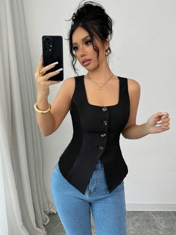 Top de tirantes minimalista y casual para mujer