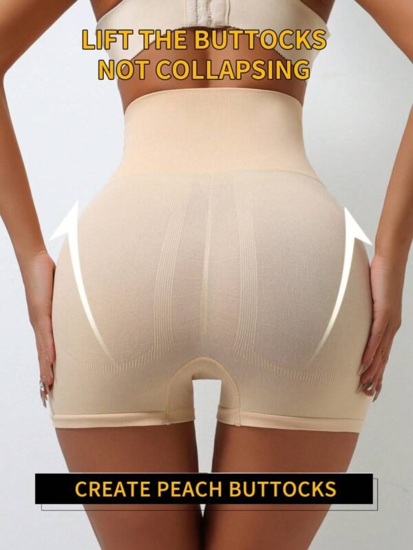 Pantalones cortos de cintura alta con hebilla para mujer - Imagen 2
