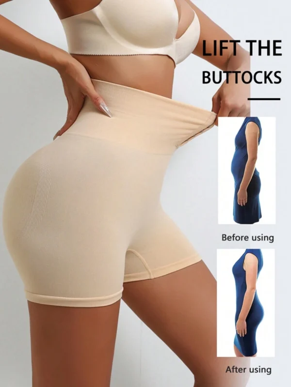 Pantalones cortos de cintura alta con hebilla para mujer