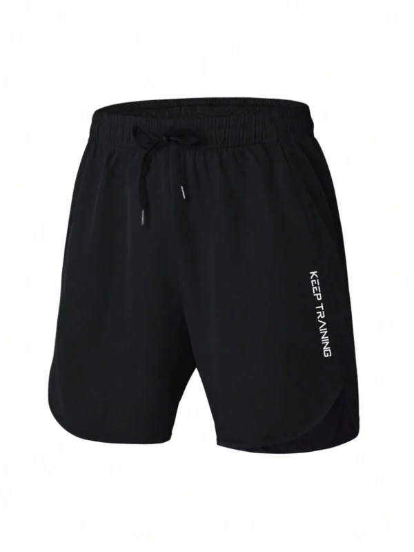 Pantalones cortos deportivos casuales de unicolor para hombres