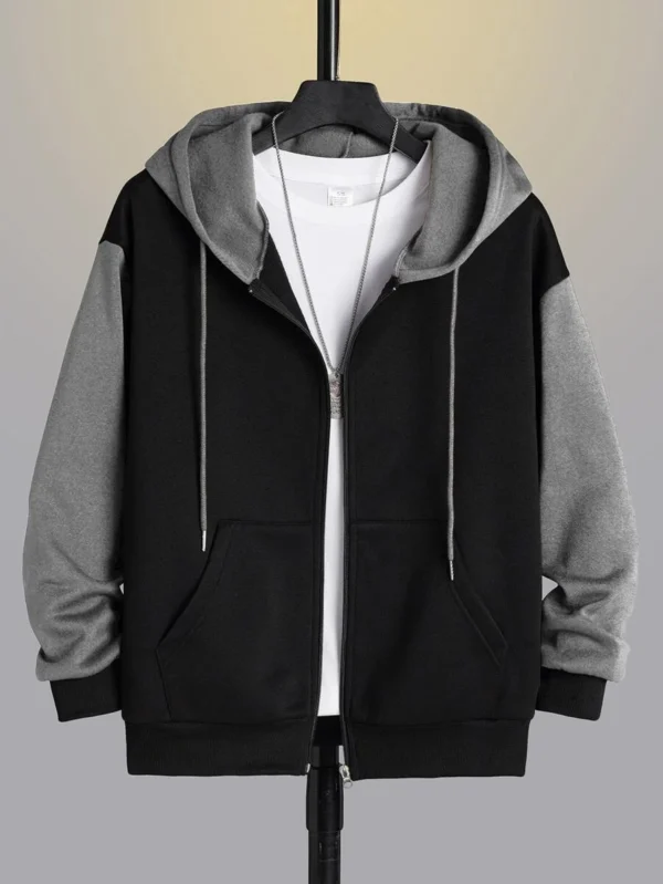 Sudadera combinada con cremallera con forro térmico
