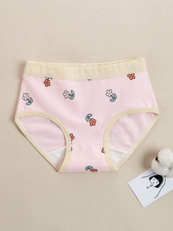 Conjunto de 4 piezas de ropa interior con estampado de letras para niña - Imagen 2