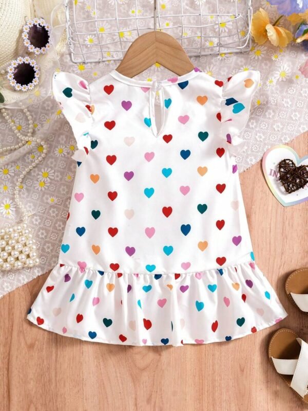 Vestido Para Bebé Niña Con Manga De Volantes - Imagen 3