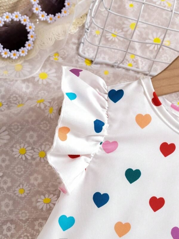Vestido Para Bebé Niña Con Manga De Volantes - Imagen 2