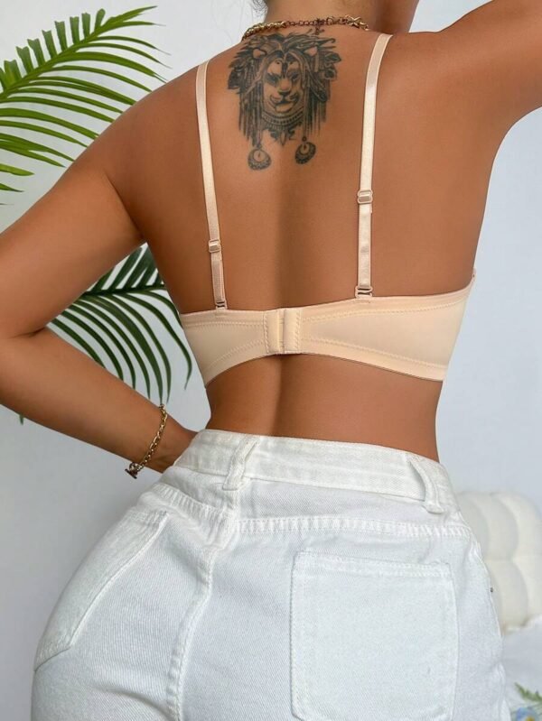 Ropa interior de mujer sujetador con aros simples y recogidos - Imagen 3