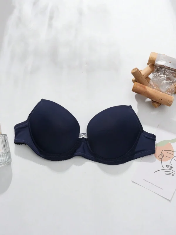 Brasier con varilla de soporte y tirantes invisibles de estilo básico y unicolor