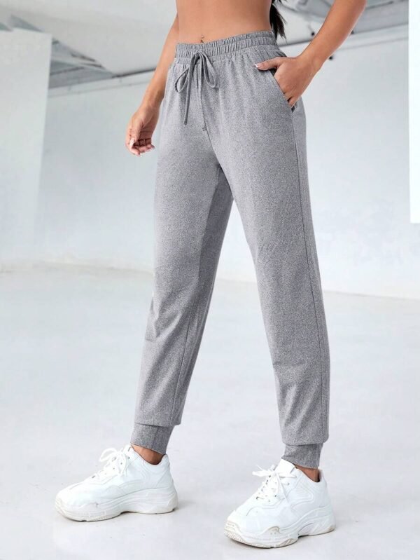 Pantalones de chándal con cintura elástica de cordón casual