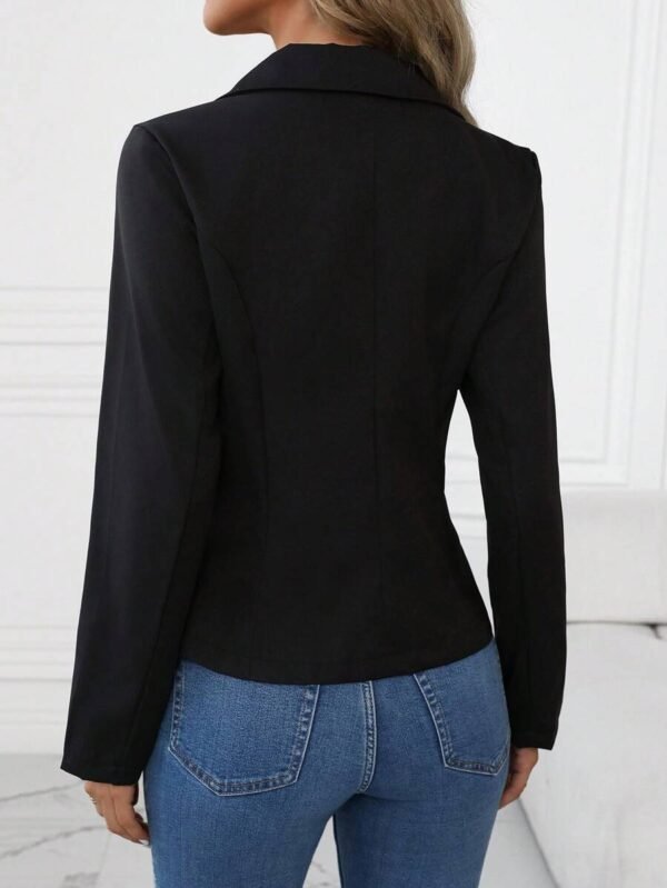 Blazer casual de unicolor - Imagen 3