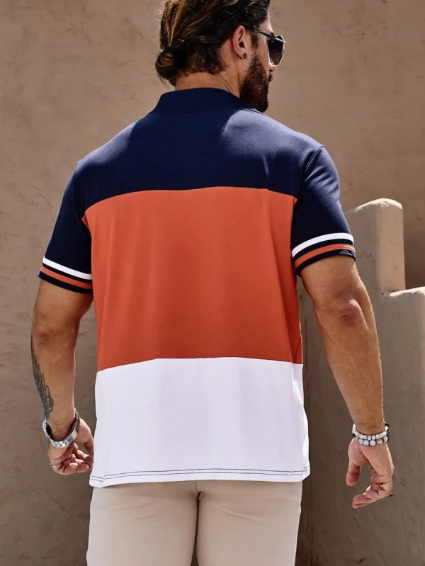 Camisa tipo polo de manga corta para hombre - Imagen 3
