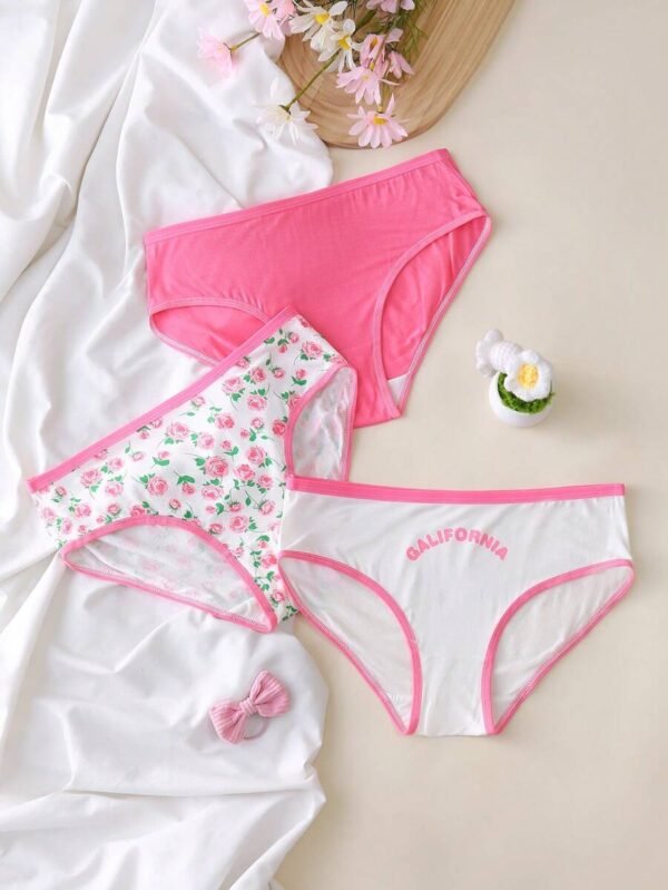 Set de 3 piezas/paquete de calzoncillos para adolescentes