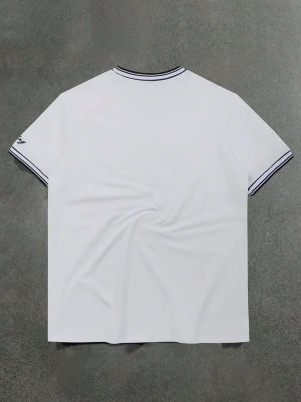 Camiseta casual de manga corta con cuello redondo - Imagen 3