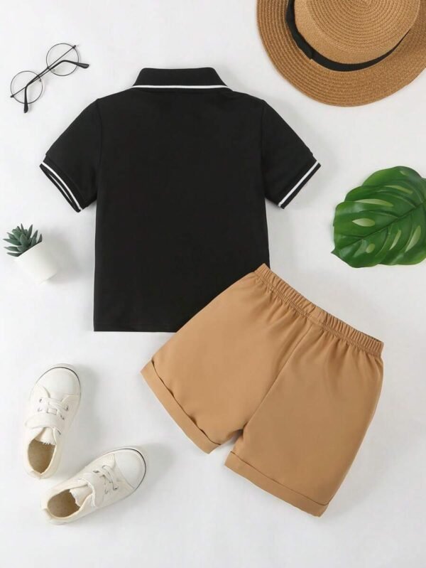 Connjunto camisa de manga corta y pantalones cortos para niños - Imagen 3