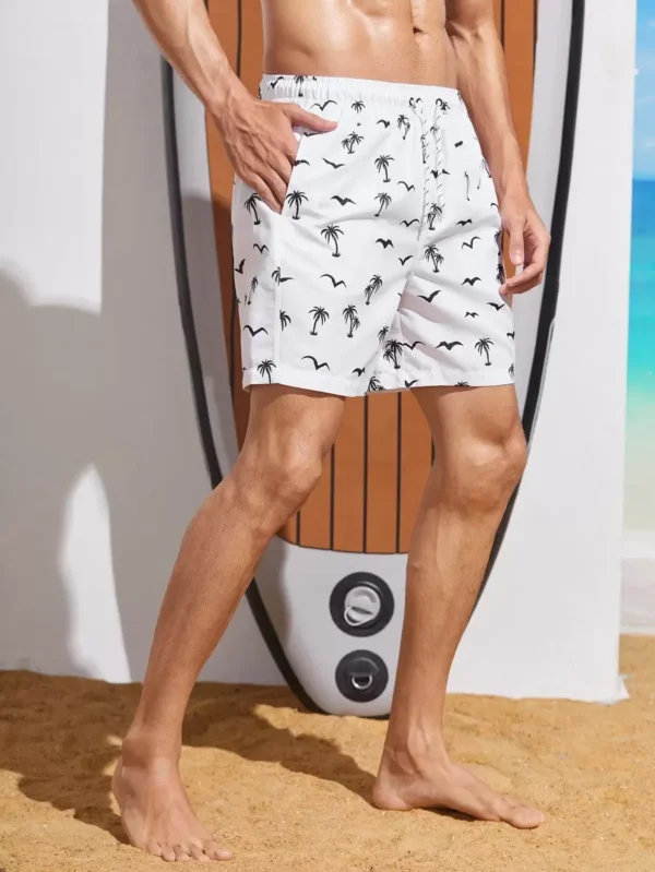 Pantalones cortos de natación con cordón de cintura - Imagen 2
