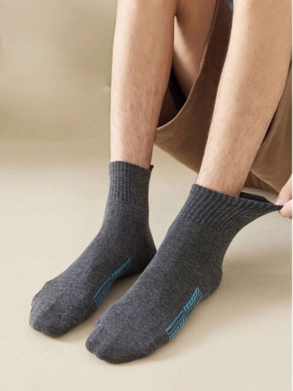 5 pares de calcetines deportivos tipo tripulación para hombres - Imagen 3