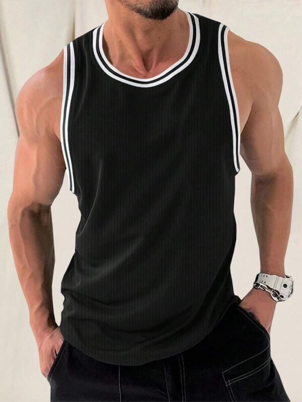 Top tank ribete de rayas