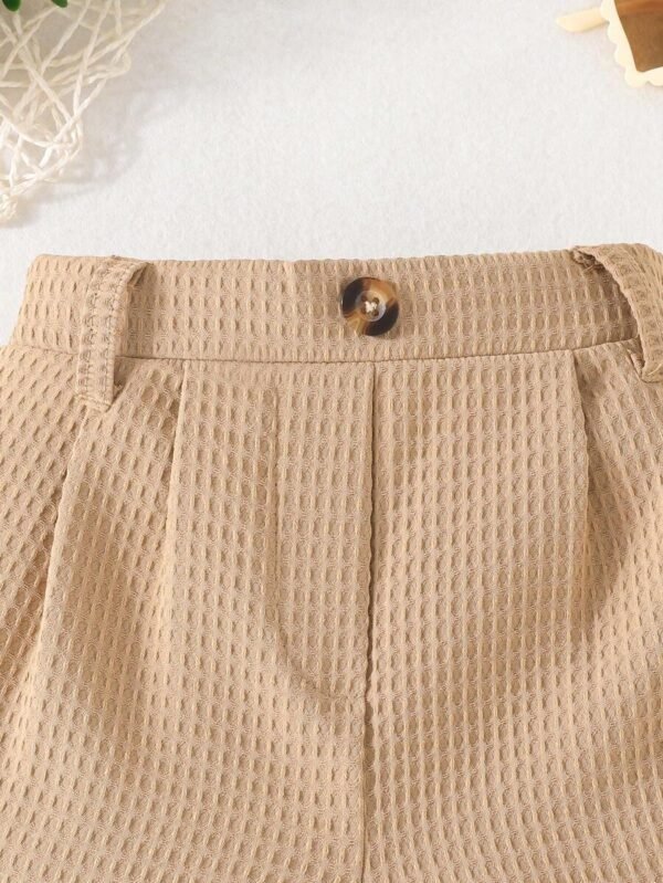 Shorts versátiles para uso diario con cierre de botón para niña - Imagen 2
