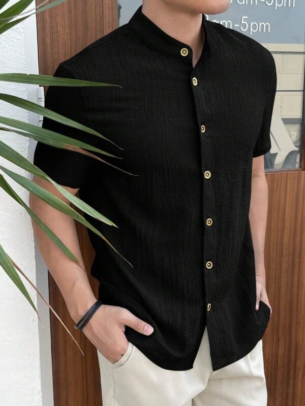 Camisa casual de verano de manga corta para hombres