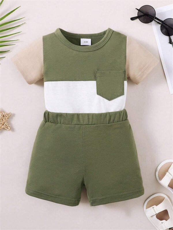 Conjunto de body y pantalones cortos para bebé niño - Imagen 2