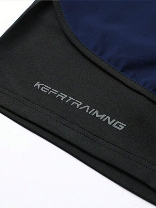 Pantalones cortos deportivos de cintura con cordón para hombre - Imagen 2