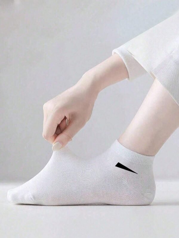 5 pares de calcetines de tobillo con estilo minimalista unisex - Imagen 2