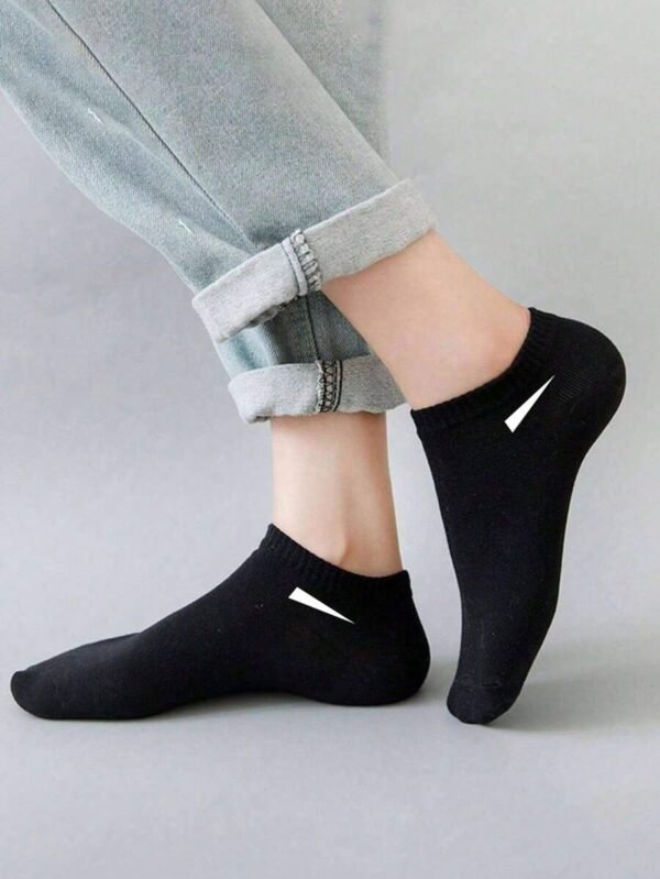 5 pares de calcetines de tobillo con estilo minimalista unisex - Imagen 3