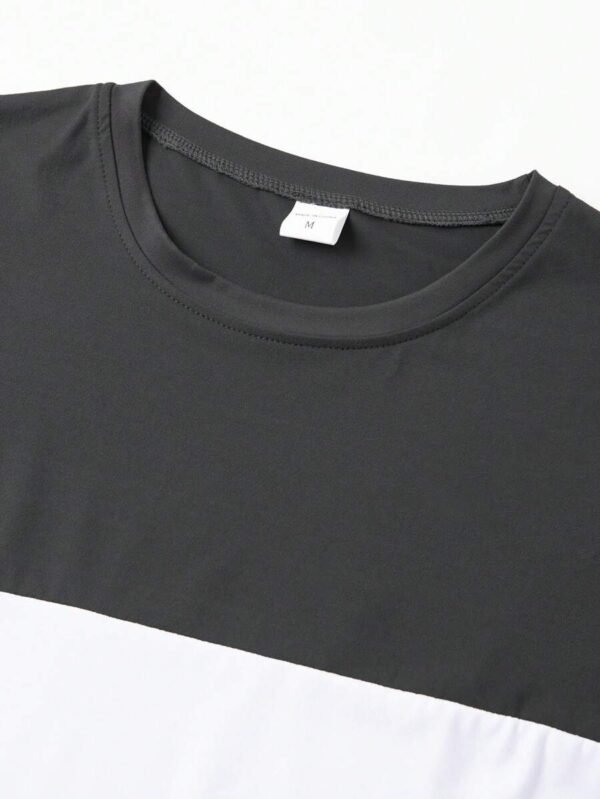 Camiseta de cuello redondo de manga corta para hombre - Imagen 2