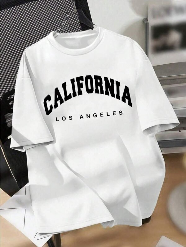Camiseta casual impresa para adolescentes