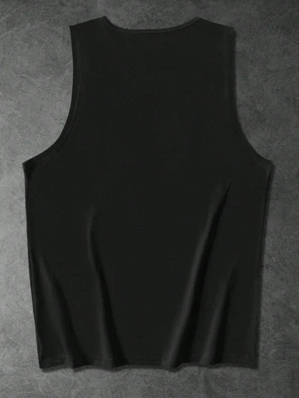 Camiseta sin mangas y patrón de parches para hombre - Imagen 3