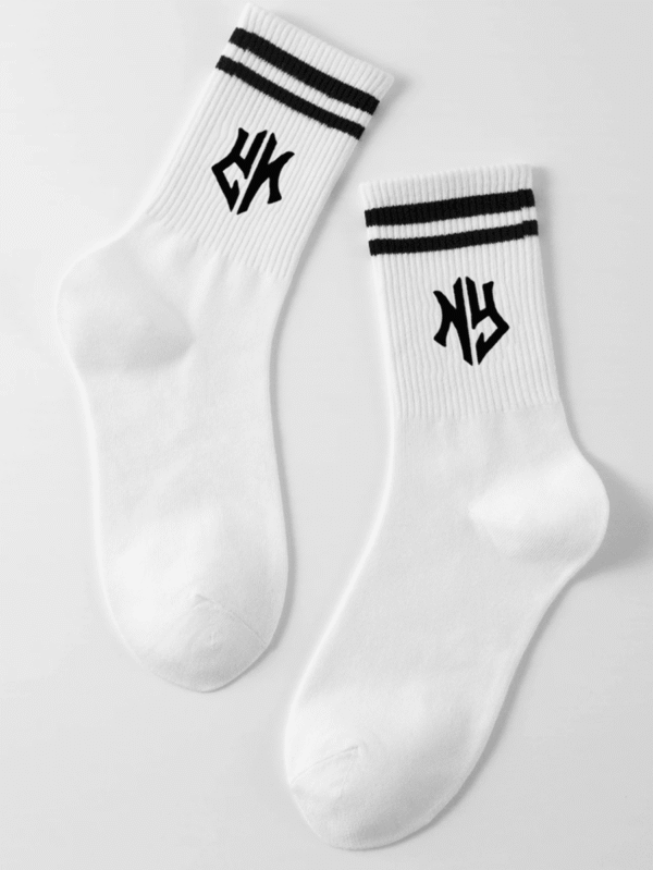 5 pares de calcetines negros con estampado hasta el tobillo - Imagen 3