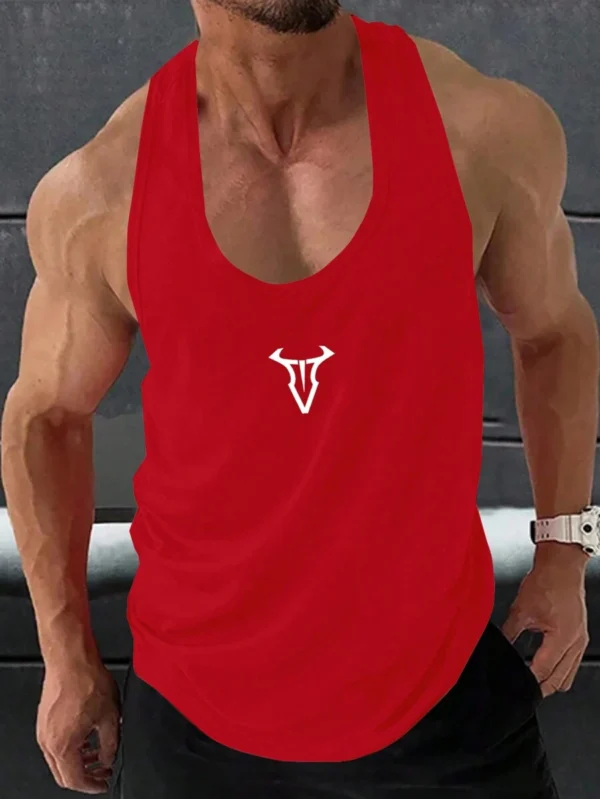Sport deportivo de tirantes con cuello redondo y estampado gráfico