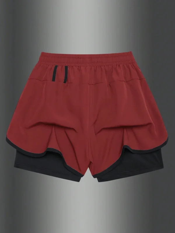 Shorts cortos deportivos con parches de color