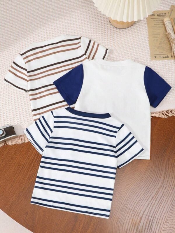Camisetas de varios colores, cómoda y casual para niño bebé - Imagen 3