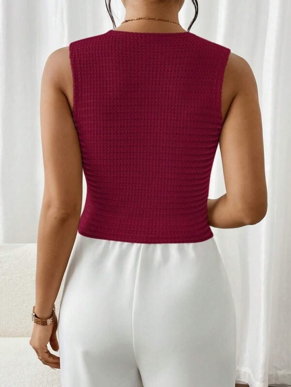 Top de tirantes lisa, casual y de moda para mujer - Imagen 3