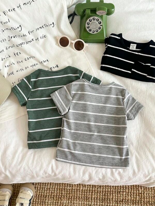 Camiseta de colores combinables para niño bebé - Imagen 2